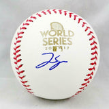 George Springer Autographed World Series Rawlings OML Baseball- JSA W Auth *Blue