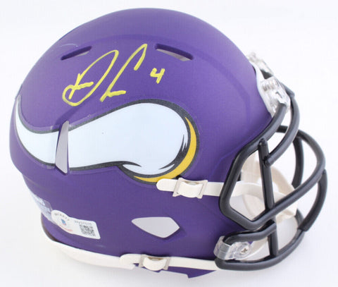 Dalvin Cook Signed Minnesota Viking Mini Helmet (Beckett) 3xPro Bowl Runnin Back