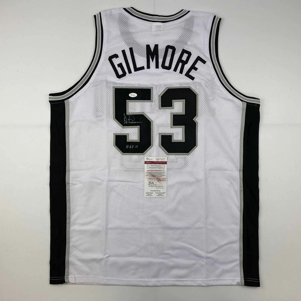Artis Gilmore Signed San Antonio Spurs Jersey Inscribed HOF 11