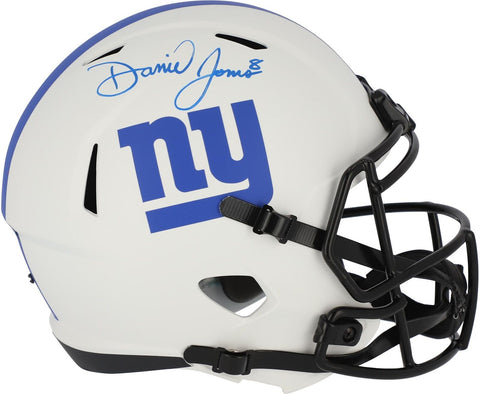 Daniel Jones Giants Signed Riddell Lunar Eclipse Alternate Speed Helmet
