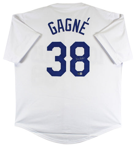 Eric Gagne Authentic Signed White Pro Style Jersey Autographed BAS Witnessed