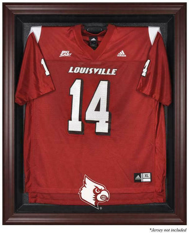 Louisville Cardinals Mahogany Framed Logo Jersey Display Case - Fanatics