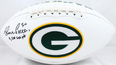 Ahman Green Autographed Green Bay Packers Logo Football w/Insc.-Beckett W Holo