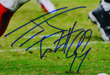 JJ Watt Autographed Houston Texans 16x20 Red Jersey Photo- JSA W /Holo *Blue