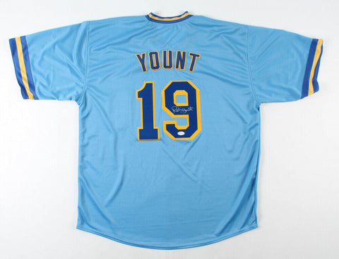 Robin Yount Signed Milwaukee Brewers Pullover Jersey (JSA COA) 2x A.L. MVP