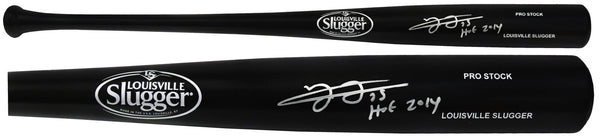 Frank Thomas Signed Louisville Slugger Black Baseball Bat w/HOF 2014 - (SS COA)