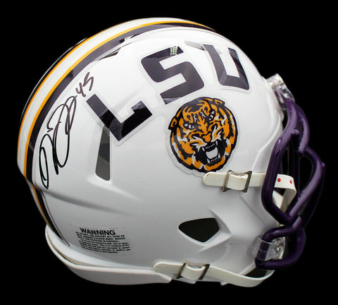Deion Jones Signed LSU Tigers Speed White NCAA Mini Helmet