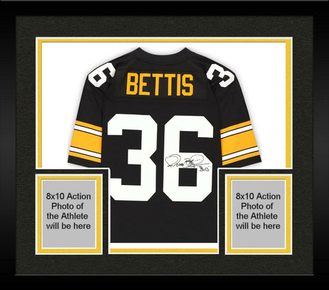 Frmd Jerome Bettis Pittsburgh Steelers Signed M&N Black Replica Jersey