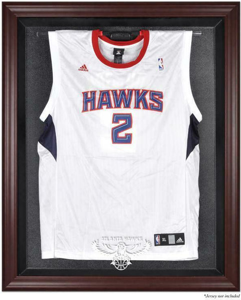 Atlanta Hawks Mahogany Framed Team Logo Jersey Display Case - Fanatics