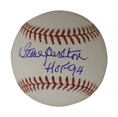 Steve Carlton Autographed Philadelphia Phillies OML Baseball HOF JSA 30574