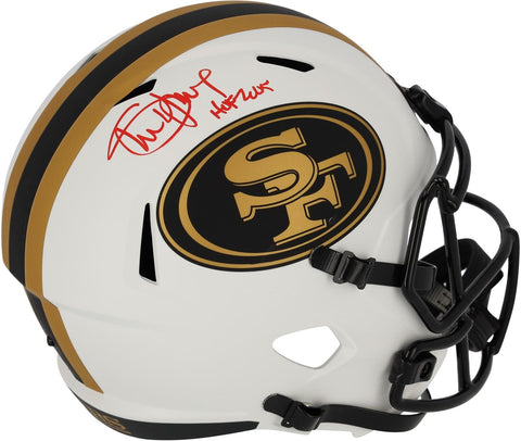 Steve Young 49ers Signed Lunar Eclipse Alt Rep Helmet with "HOF 2005" Insc