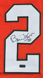 Bernie Kosar Signed Miami Large Framed Custom Orange Jersey