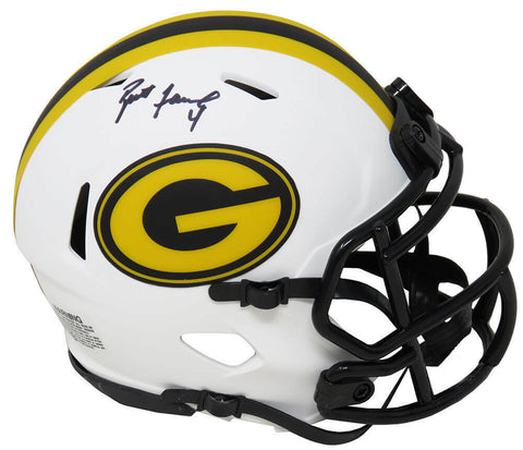 Brett Favre Signed GB Packers Lunar Eclipse Riddell Speed Mini Helmet - SS COA