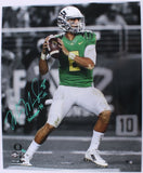 MARCUS MARIOTA Signed / Inscribed "Dropback" 20x24 Photograph STEINER LE 14/14