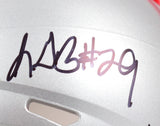 LeGarrette Blount Signed Patriots Speed Mini Helmet w/2x SB Champs-BeckettW Holo