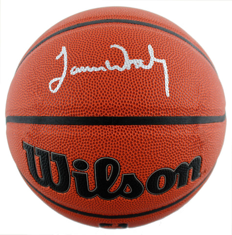 Lakers James Worthy Authentic Signed Wilson Basketball Autographed BAS Witnessed