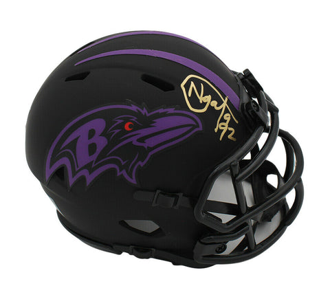 Haloti Ngata Signed Baltimore Ravens Speed Eclipse NFL Mini Helmet