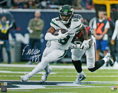 Elijah Moore Autographed NY Jets 16x20 FP v. Texans Photo -Beckett W Hologram