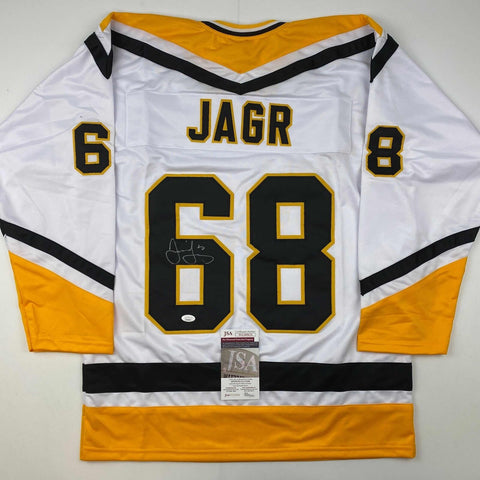 Charitybuzz: Jaromir Jagr Signed Pittsburgh Penguins Framed Jersey