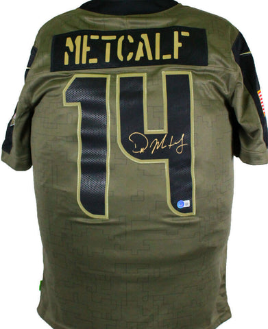 DK Metcalf Seahawks Signed Nike Salute To Service Limited Player Jsy-BAW Holo