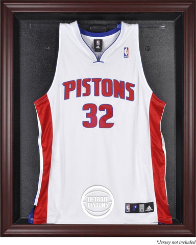 Detroit Pistons Mahogany Framed Team Logo Jersey Display Case