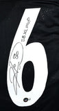 Hines Ward Autographed Black Pro Style Jersey w/SB MVP- Beckett W Hologram