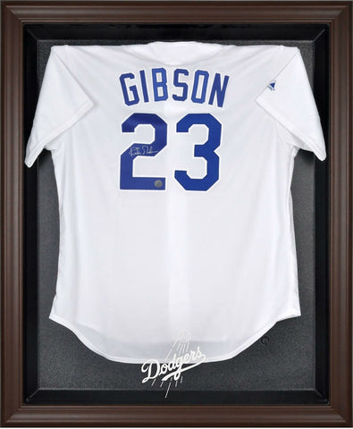 Dodgers Brown Framed Logo Jersey Display Case-Fanatics Authentic