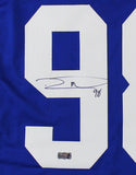 Robert Mathis Signed Indianapolis Custom Blue Jersey