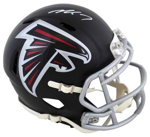 Falcons Michael Vick Authentic Signed Black Speed Mini Helmet JSA Witness