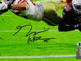 George Kittle Signed SF 49ers 8x10 Diving Catch PF Photo- Beckett W Holo *Black