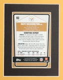 Nate Washington Signed "34 x 41" Framed Pittsburgh Steelers Jersey (Beckett LOA)