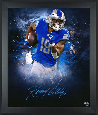 Kenny Golladay Detroit Lions Framed Autographed 20" x 24" In Focus Photograph