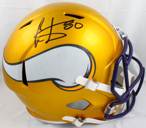 Cris Carter Autographed Minnesota Vikings F/S Flash Speed Helmet-Beckett W Holo