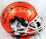 Barry Sanders Autographed Ok State F/S Chrome Schutt Authentic Helmet-BA Holo