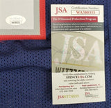 Jonathan Jones Signed Patriots Jersey (JSA COA) 2xSuper Bowl Champion Cornerback