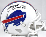 AJ Epenesa Autographed Buffalo Bills Speed Mini Helmet - Beckett W Hologram