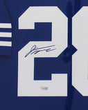 Jonathan Taylor Signed Indianapolis Colts LED Framed Nike Game Blue NFL Jersey