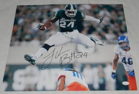 LE'VEON BELL AUTOGRAPHED SIGNED MSU MICHIGAN STATE SPARTANS 16x20 PHOTO JSA