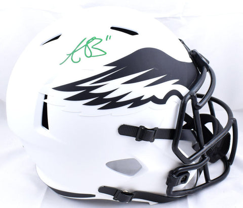 A.J. Brown Autographed Philadelphia Eagles F/S Lunar Speed Helmet-Beckett W Holo