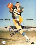 Ron Kramer Signed Green Bay Packers 8x10 Football Photo BAS V47403