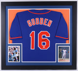 Dwight "Doc" Gooden Signed New York Mets 31x35 Custom Framed Jersey (JSA COA)