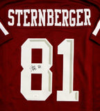 Jace Sternberger Autographed Maroon College Style Jersey- JSA Witnessed Auth *8