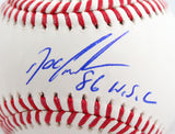 Doc Gooden Autographed Rawlings OML Baseball w/86 WSC-Beckett W Hologram *Blue