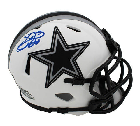 Emmitt Smith Signed Dallas Cowboys Speed Lunar NFL Mini Helmet