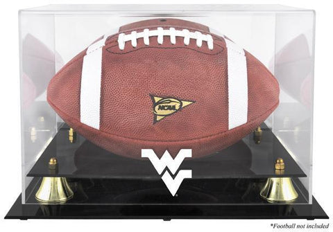 West Virginia Mountaineers Golden Classic Football Display Case