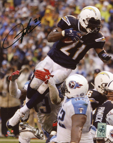 LaDainian Tomlinson San Diego Chargers Signed 8x10 Leaping Photo