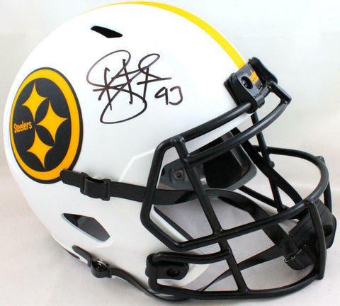 Troy Polamalu Signed F/S Steelers Lunar Speed Helmet-Beckett W Hologram *Black