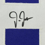 Framed Autographed/Signed JUSTIN JEFFERSON 33x42 Minnesota Purple Jersey JSA COA