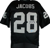 Josh Jacobs Autographed Black Pro Style Jersey-Beckett W Hologram *Black *8