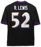 Ray Lewis Baltimore Ravens Signed Mitchell & Ness Jersey w "HOF 18" Insc